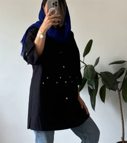 مانتو کتان پاییزه