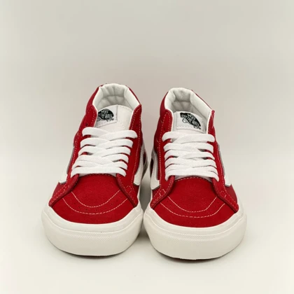 ونس اسکیت مید زرشکی/Vans sk8 mid red wine