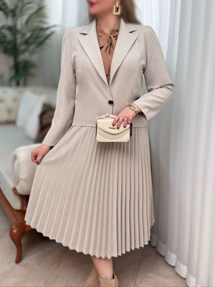 ست کت دامن بهارک 3934