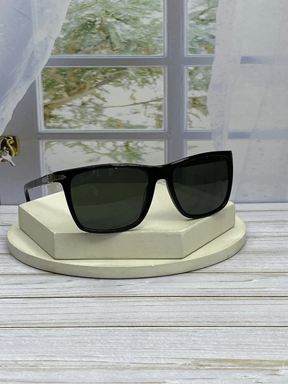 عینک آفتابی پرسول مدل PO3250/S فریم استات و کائوچو، عدسی شیشه‌ای UV400 با وضوح دید بی‌نظیر