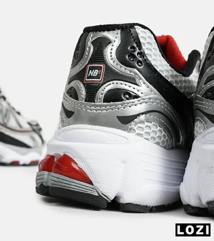 کفش کتانی مردانه و زنانه سفید قرمز مشکی NEW BALANCE 1064 مدل 6741