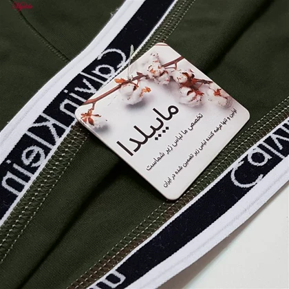 شورت مردانهCK مدل پادار سبز یشمی کد 4669-8000