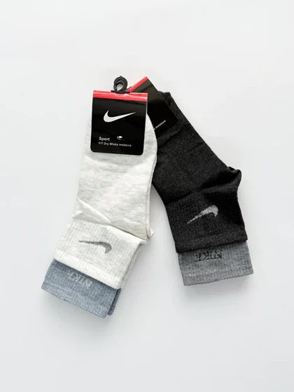 جوراب نیم ساق زنانه نخ پنبه دوکش نایک Nike
