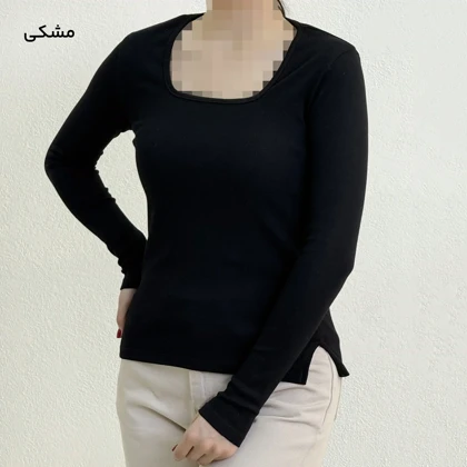 بلوز زنانه یقه خشتی کبریتی | آی بولک