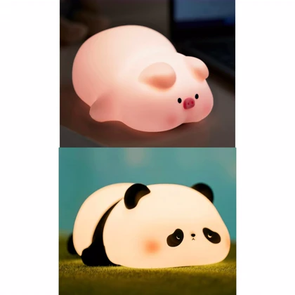 چراغ خواب سیلیکونی پاندا و خوک668