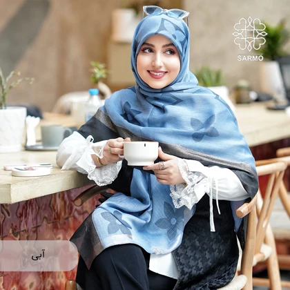 روسری نخ ابریشم رافاگل