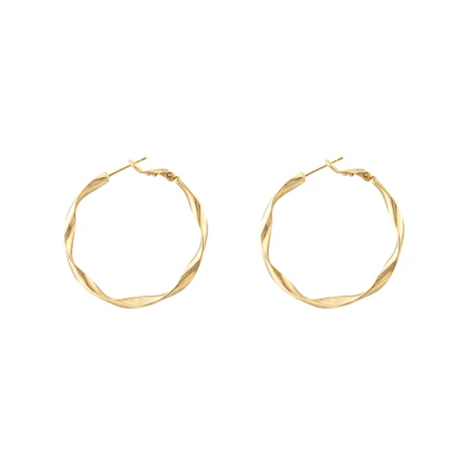 گوشواره زنانه مدل حلقه‌ای پیچی