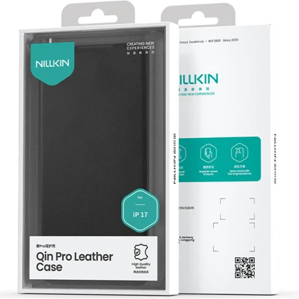 قاب چرمی کلاسوری آیفون 17 نیلکین Nillkin Qin Pro Leather
