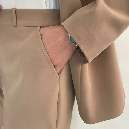 کت و شلوار زنانه کرپ مازراتی کلویی (chloe) کد 5124