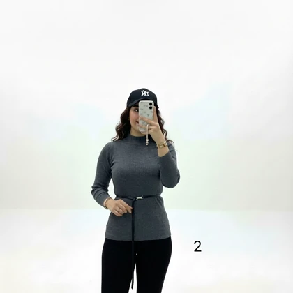 بلوز یقه گرد کبریتی در 6 رنگ