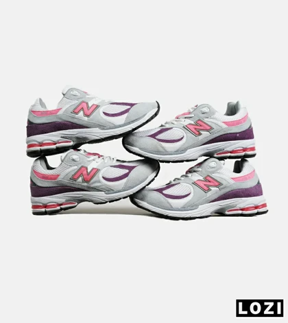 کفش کتانی طوسی سرخابی بنفش NEW BALANCE 2002R