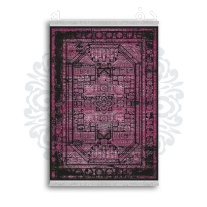 *جدید* فرشینه از جنس پارچه شانل مخمل ترک طرح فانتزی برند دفه کد 165