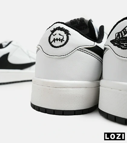 کفش کتانی مردانه سفید مشکی NIKE travis scott