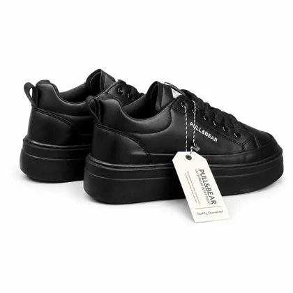 کفش کتانی مردانه مدل ونس پل اندبیر لژ دار مشکی Vans Pull Bear