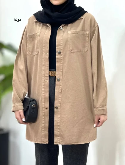 مانتو کتان پاییزه کارن