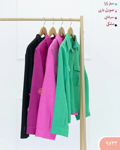 شومیز کراپ جلو بسته 9743