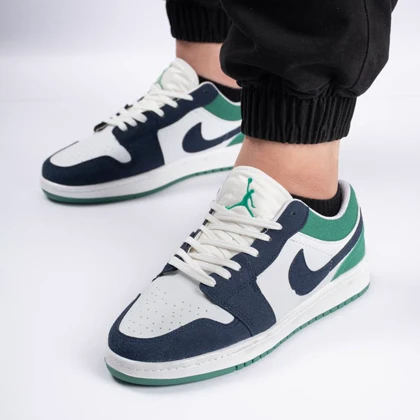 کفش کتانی اسپرت مردانه رنگ سرمه ای فسفری مدل نایک NIKE Jordan 1 Sketch