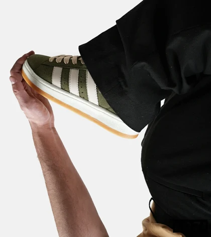 کفش کتانی زنانه و مردانه سبز کرم ADIDAS Campus مدل 4685