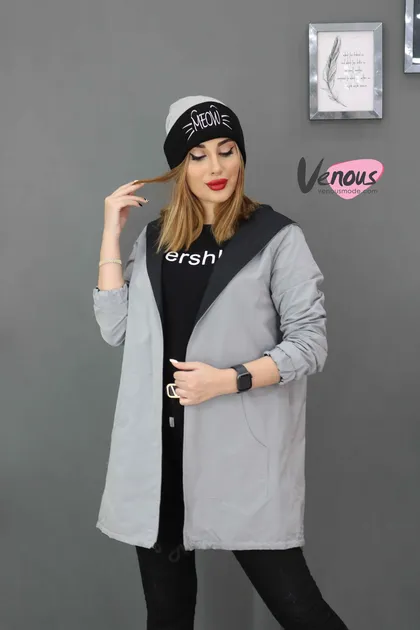 بارانی دورو کلاهدار