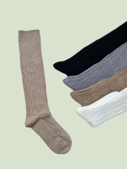 جوراب زیر زانو زنانه بافت گیسو