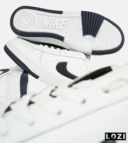 کفش مردانه و زنانه سفید مشکی NIKE AirForce 1 low مدل 7422