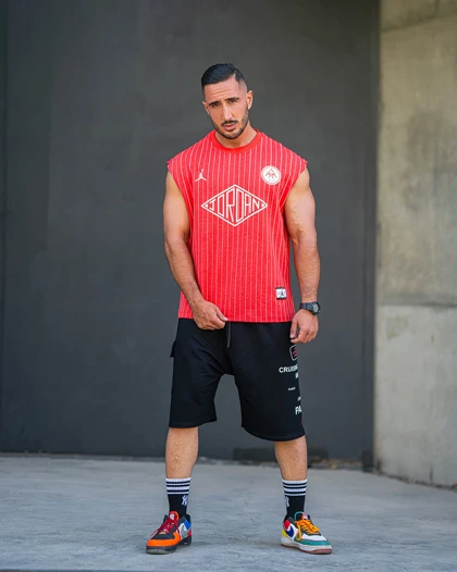 رکابی ورزشی وست JORDAN قرمز R