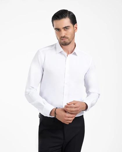 ام کی کالکشن پیراهن آستین بلند mk-22909-white