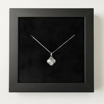 گردنبند نقره زنانه طرح ونکلیف