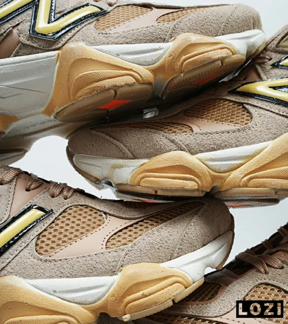 کفش کتانی مردانه کرم قهوه ای NEW BALANCE 9060