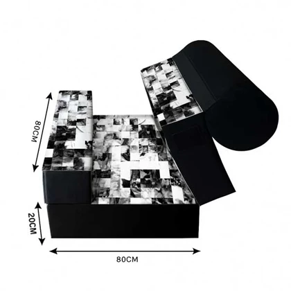 کاناپه تخت شو یک نفره شطرنجی طرحدار مدل M1121