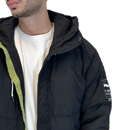 کاپشن کلاهدار طرح لوزی MB3639