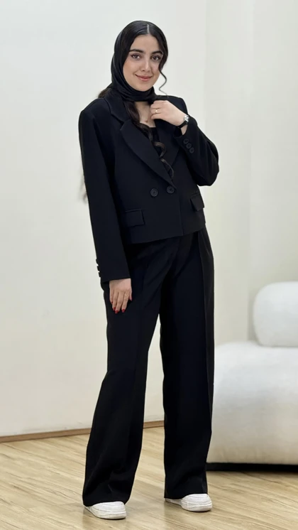 ست کراپ وشلوار بزایاق