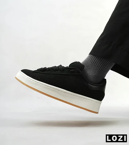 کفش کتانی مردانه مشکی سفید ADIDAS stan smith