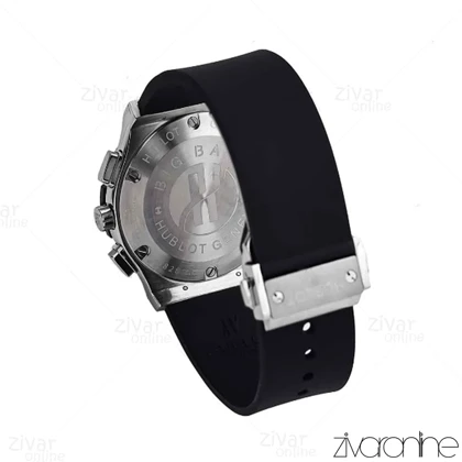 ساعت هابلوت زنانه کلاسیک فیوژن سیلور مشکی صفحه مهندسی 106784