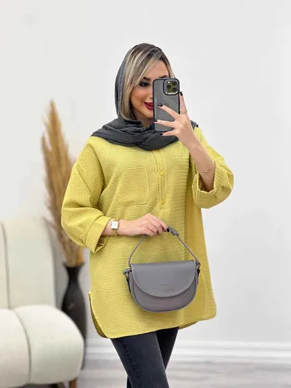 مانتو جلو بسته آستین پیله