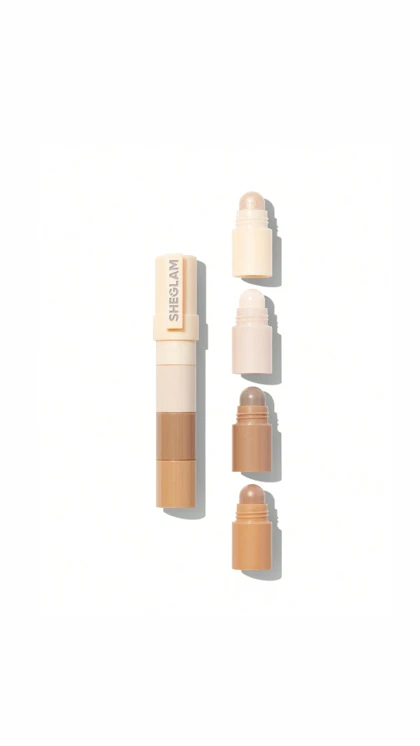 قلم چندکاره صورت شیگلم مدل Multi-glam Face Pen_tan