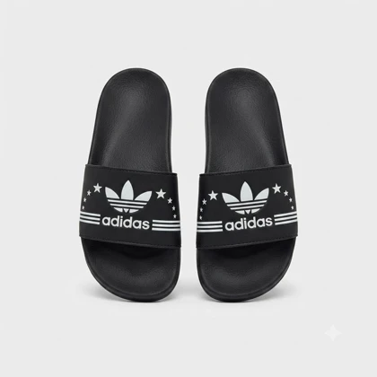 صندل دمپایی طرح Adidas Stars مشکی کد 295766