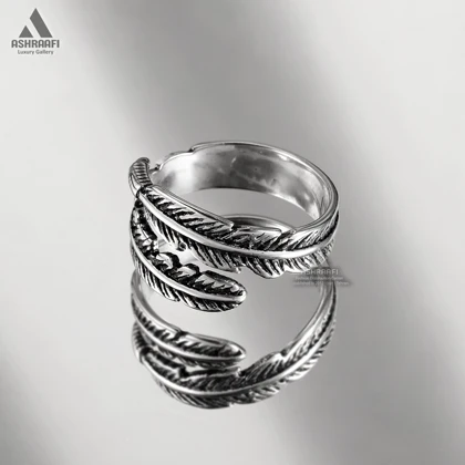 انگشتر طرح برگ Leaf Ring S2