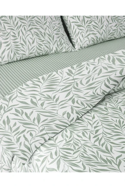 سرویس روتختی یک نفره English Home مدل Leaf Dream پنبه پلی‌استر