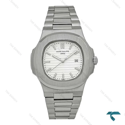 ساعت مچی مردانه پتک فیلیپ ناتیلوس سیلور صفحه سفید Patek-2473-G