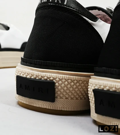 کفش اسنیکرزمشکی سفید Amiri Simple مدل 4856