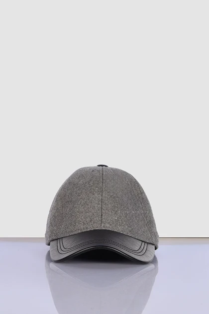 کلاه کپ نمدی و لبه چرم 0001