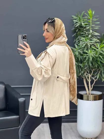 مانتو لینن سرشانه ژیله