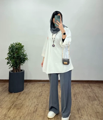 مانتو گلدوزی زنبق(ایراد دار)