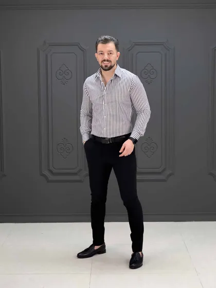 پیراهن 270502 AKOMOD طوسی