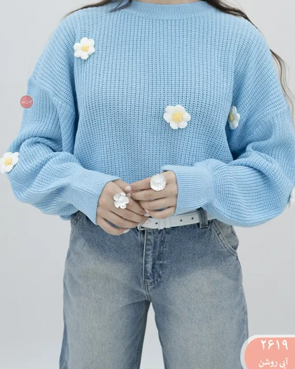 بلوزبافت گل 2619
