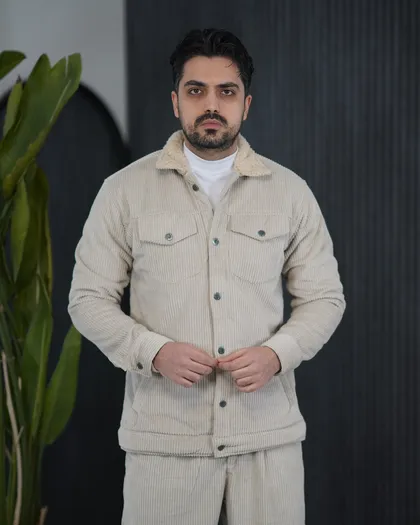 کاپشن و شلوار مخمل