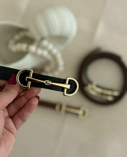 کمربند مشکی دور دوخت ماسیمودوتی