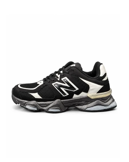 کفش کتانی بزرگ پا مدل نیوبالانس 9060 مشکی سفید طوسی New Balance 9060