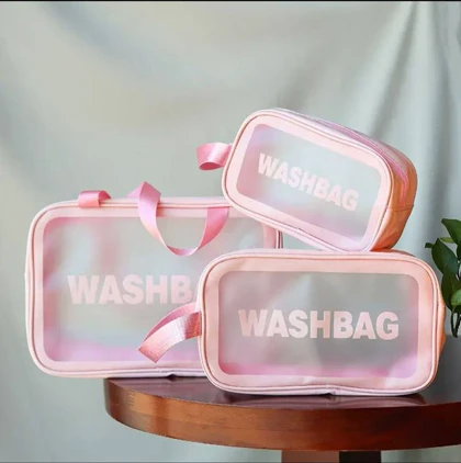 کیف لوازم آرایش سه تیکه مدل Wash bag
